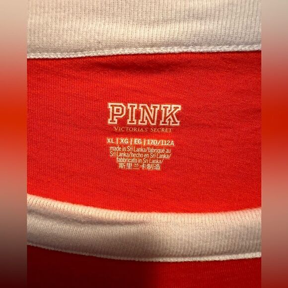 NWOT VS Pink Cotton Short Sleeve
Campus Ringer Tee - Picture 5 of 7